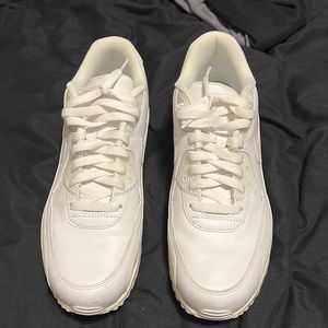 Size 10.5 White Nike Air Max 90 Leather